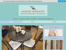 Tablet Screenshot of eclecticbungalow.com